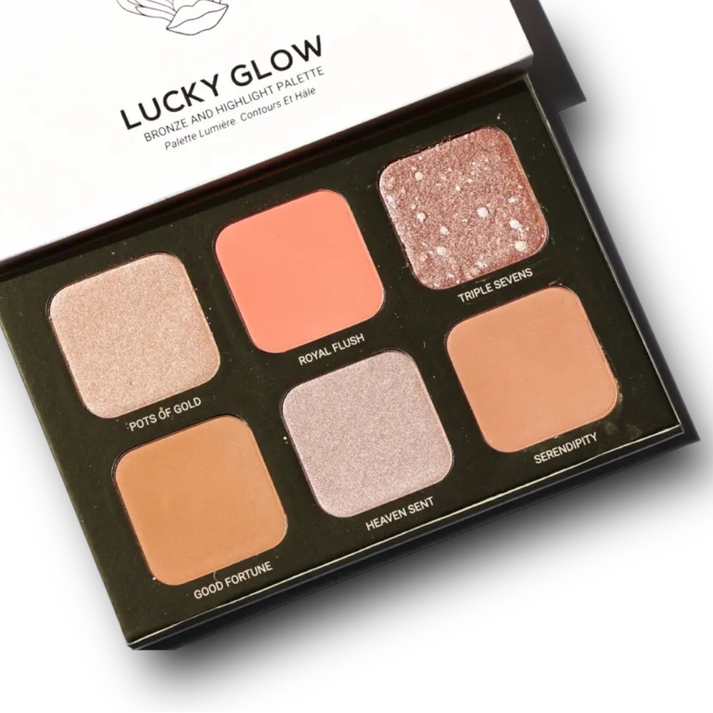 ❤️ SALE! True + Luscious - Lucky Glow Palette Multi Blush Highlighter & Bronzer